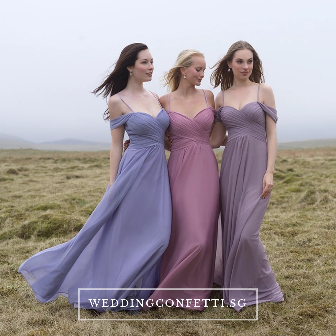 Purple bridesmaid 2025 dresses cheap