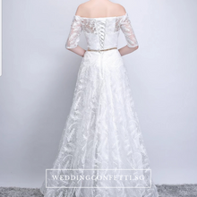 Load image into Gallery viewer, The Philadelphia Off Shoulder Gown - WeddingConfetti
