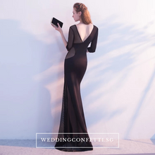 Load image into Gallery viewer, The Orienza White/Black/ Red Sleeveless Gown - WeddingConfetti
