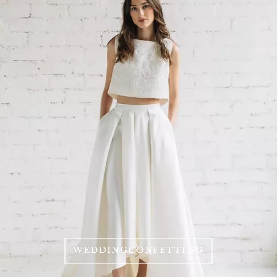 White crop top best sale dress