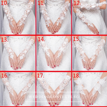 Load image into Gallery viewer, Wedding Lace White Gloves - WeddingConfetti