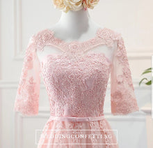 Load image into Gallery viewer, Penny Pink Long Sleeves Dress - WeddingConfetti