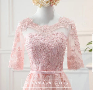 Penny Pink Long Sleeves Dress - WeddingConfetti