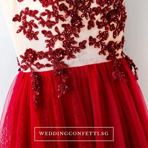 The Kastel Red Sleeveless Dress - WeddingConfetti