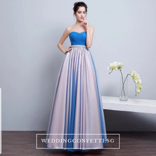Load image into Gallery viewer, The Kirsten Blue Ombre Tube Gown - WeddingConfetti