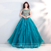 Load image into Gallery viewer, The Antheria Tiffany Sleeveless Ball Gown - WeddingConfetti