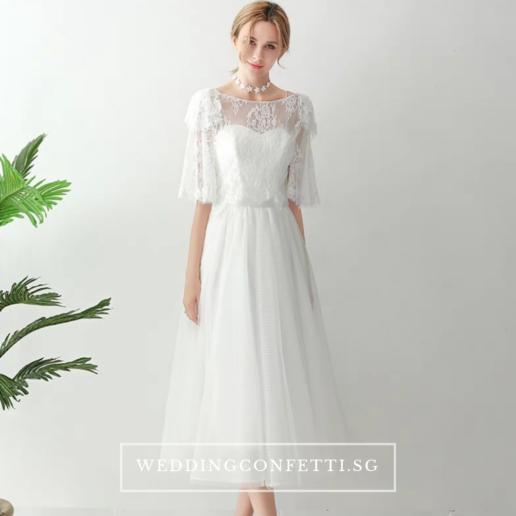 The Quincy Wedding Bridal Bohemian Two Piece Dress - WeddingConfetti