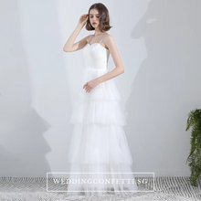 Load image into Gallery viewer, The Orelia Wedding Bridal Bohemian Two Piece Dress - WeddingConfetti
