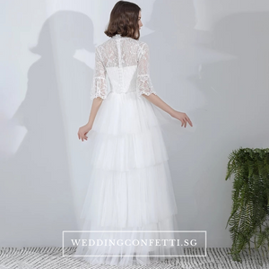 The Orelia Wedding Bridal Bohemian Two Piece Dress - WeddingConfetti