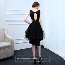 Load image into Gallery viewer, The Alethea Black Sequined Gown - WeddingConfetti
