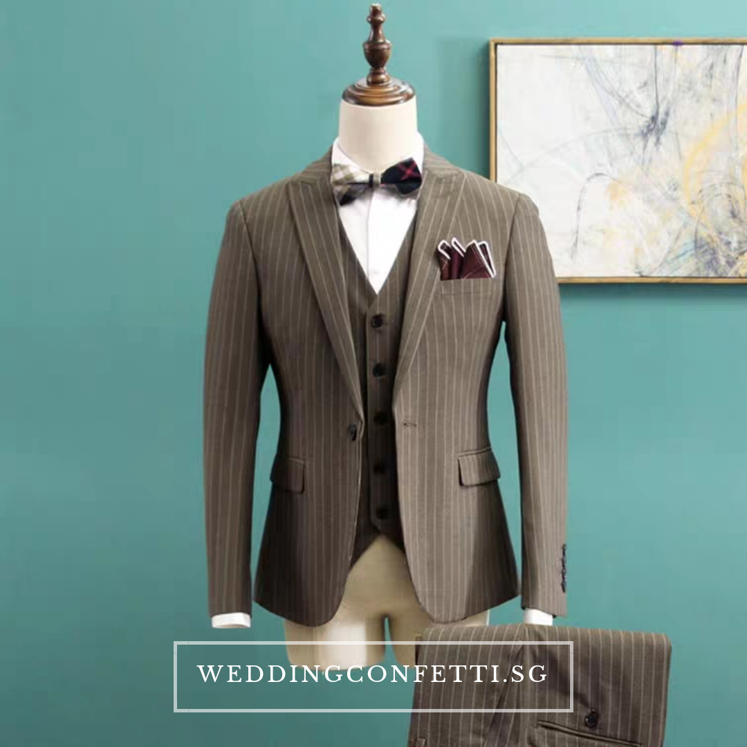 All black 2025 suit with vest