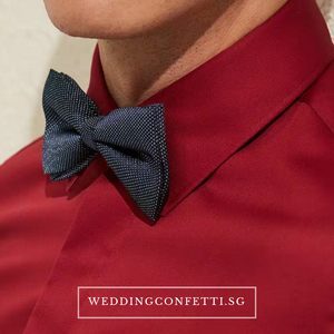 Royston Red Long Sleeve Shirt - WeddingConfetti