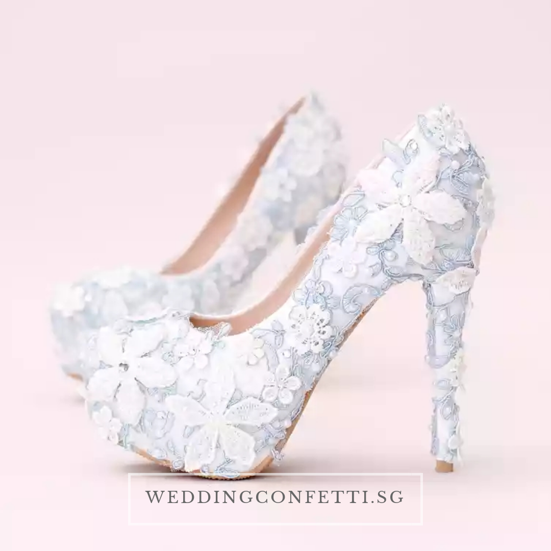 Light Blue Satin Pointy Toe Wedding Heels With Marquise Rhinestones  Something Blue, Bridesmaids Shoes, Wedding Shoes, Women Shoes - Etsy