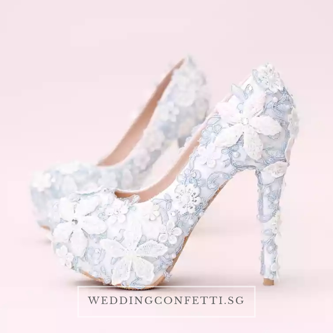 Light blue 2025 heels for wedding