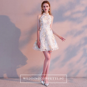 The Clara Cheongsam Mandarin Collar Short Dress - WeddingConfetti