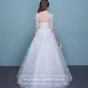 The Patrina Wedding Bridal Long Illusion Sleeves Gown - WeddingConfetti