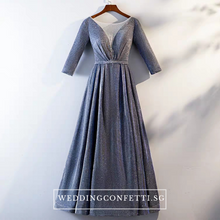 Load image into Gallery viewer, The Cailey Iridescent Long Sleeves Gown (Available in 4 colours) - WeddingConfetti
