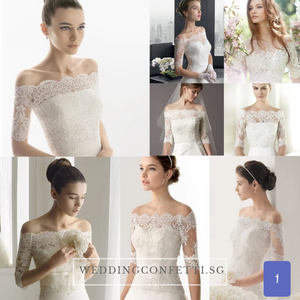 Wedding Bridal Overlay / Bolero Jacket (Long Sleeves) - WeddingConfetti
