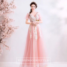 Load image into Gallery viewer, The Ansella Tulle Pink Gown - WeddingConfetti