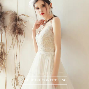 The Reyale Wedding Bridal Sleeveless Dress - WeddingConfetti