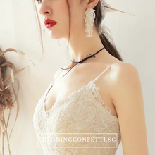 Load image into Gallery viewer, The Reyale Wedding Bridal Sleeveless Dress - WeddingConfetti