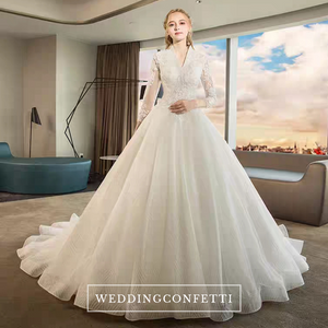 The Kaytlyn Wedding Bridal Long Sleeves Gown - WeddingConfetti