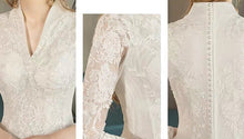 Load image into Gallery viewer, The Kaytlyn Wedding Bridal Long Sleeves Gown - WeddingConfetti