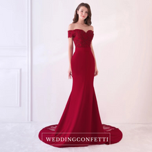 Load image into Gallery viewer, The Fremonte Off Shoulder Gown - WeddingConfetti