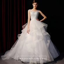 Load image into Gallery viewer, The Meredith Wedding Bridal Sleeveless Illusion Gown - WeddingConfetti