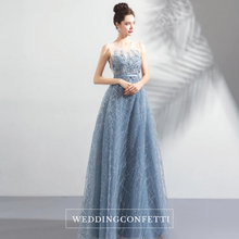 Load image into Gallery viewer, The Kera Blue Sleeveless Gown - WeddingConfetti