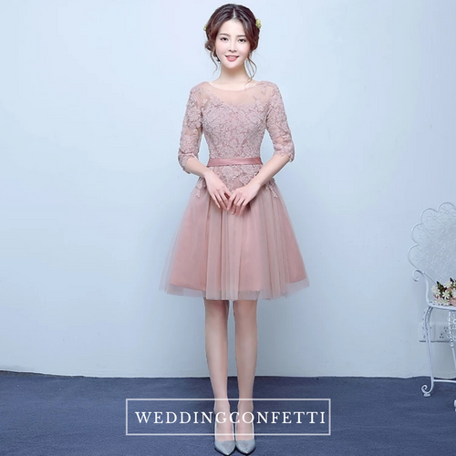 The Rosalyn Pink Short Dress - WeddingConfetti