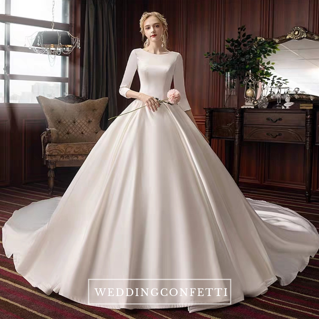 Elegant wedding dresses long sleeve best sale
