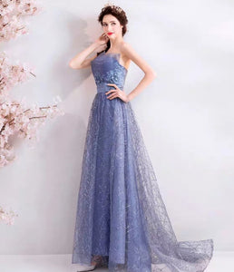 The Yennie Tube Blue Gown - WeddingConfetti