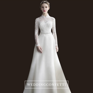 The Mayrine Wedding Bridal Long Sleeves Gown - WeddingConfetti