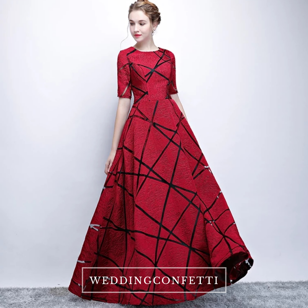 Red and 2025 black long gown