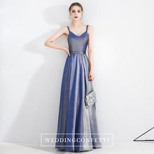 Load image into Gallery viewer, The Lina Blue Ombre Sleeveless Gown - WeddingConfetti