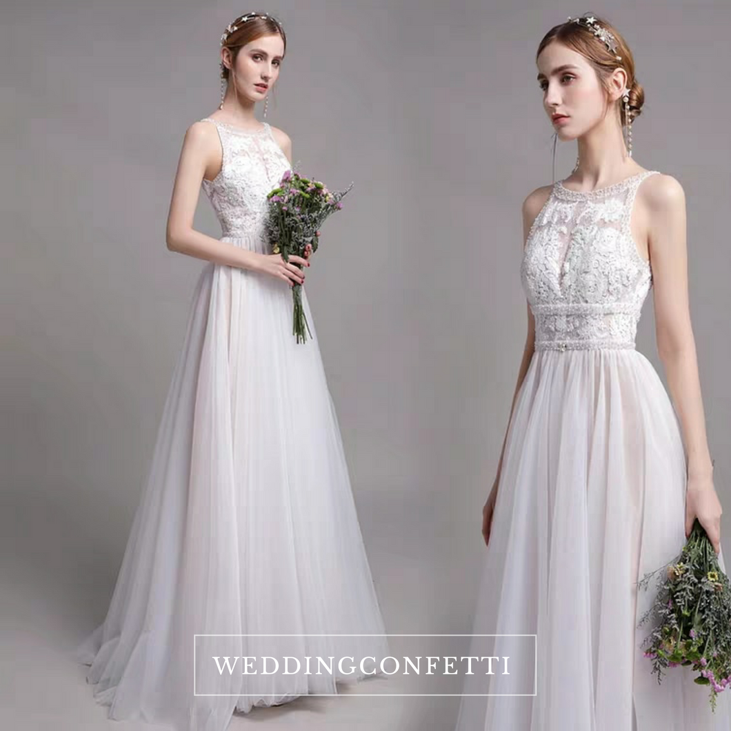 The Paityn Wedding Bridal Sleeveless Lace Gown - WeddingConfetti