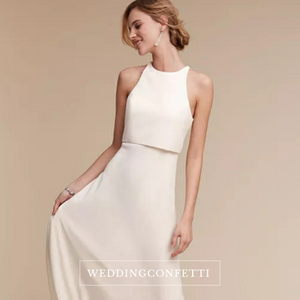 The Fleur Wedding Bridal Crop Top Maxi & Skirt (Customisable) - WeddingConfetti