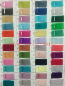 Soft Tulle Colour Chart - WeddingConfetti