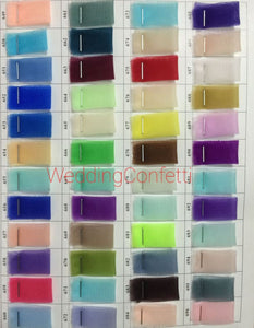 Soft Tulle Colour Chart - WeddingConfetti