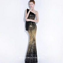 Load image into Gallery viewer, The Lynne Sequined Ombre Gown - WeddingConfetti