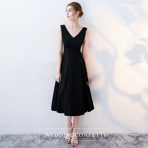 The Katine Black Cocktail Sleeveless Dress - WeddingConfetti