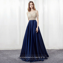 Load image into Gallery viewer, The Shelby Blue Off Shoulder Gown (Available in 2 colours)