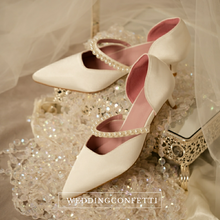 Load image into Gallery viewer, The Tessa Wedding Bridal White Heels