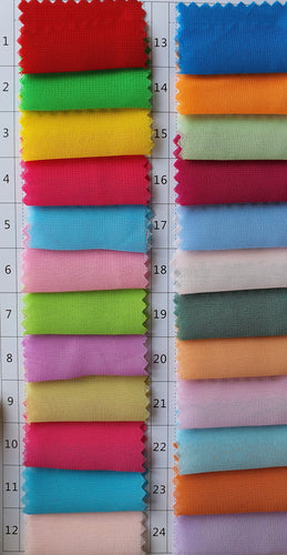 Chiffon Colour Chart