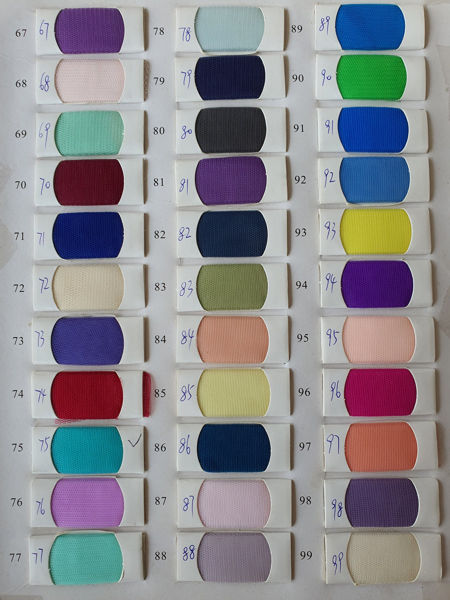 Tulle Colour Chart – WeddingConfetti