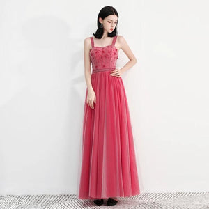 The Fayer Pink Sleeveless Gown - WeddingConfetti
