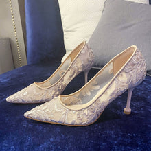 Load image into Gallery viewer, The Leila Wedding Bridal Champagne Heels