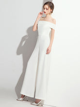 Load image into Gallery viewer, The Cellyn White Off Shoulder Jumpsuit