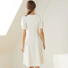 Load image into Gallery viewer, The Bertilly Short Puffed Sleeves Dress - WeddingConfetti